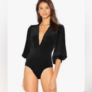 Paylot Elegant Black Women's Bodysuit in medium